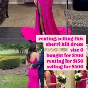 Sherri Hill Women's Pink Evening Gown